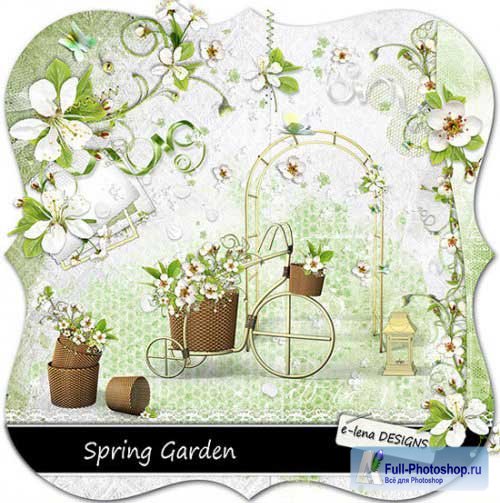    -  . Scrap - Spring garden 