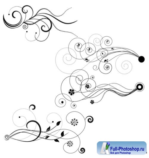 Flourishes Brushes Set for Photoshop