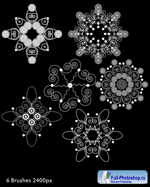 Ornaments Brushes Set for Photoshop