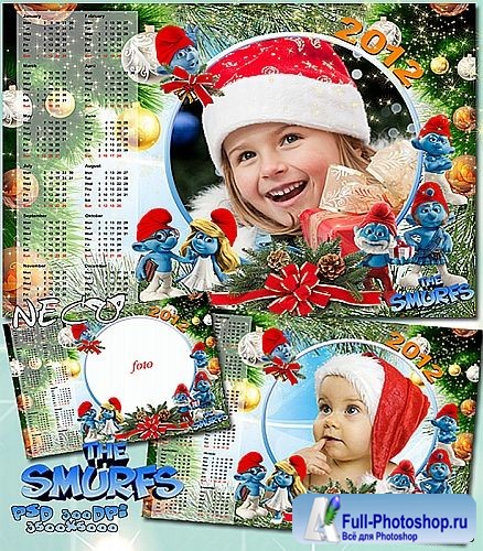    2012    ,  /The Smurfs Calendar