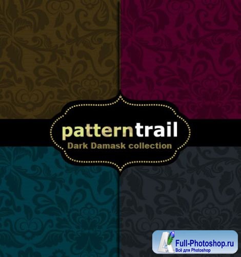 Dark Damask Photoshop patterns/  Photoshop -  