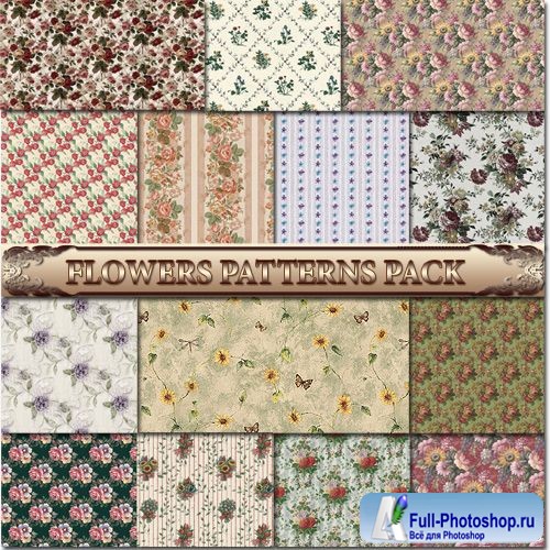 Flowers patterns pack