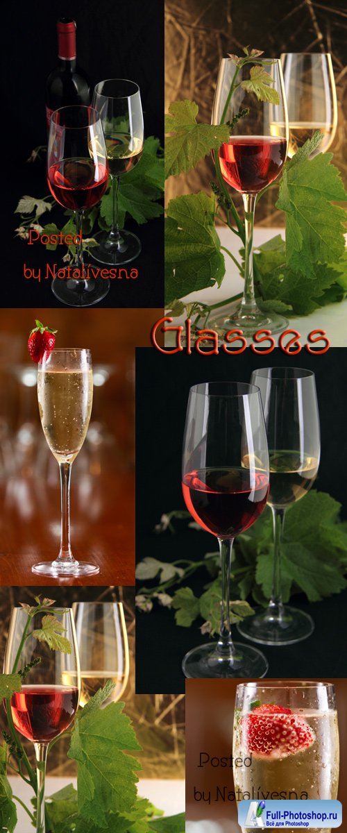    / Glasses with wine - Stock photo