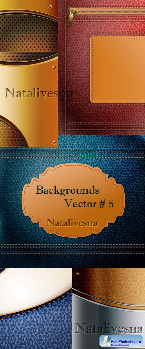       # 5 / Brown and blue backgrounds in Vector # 5