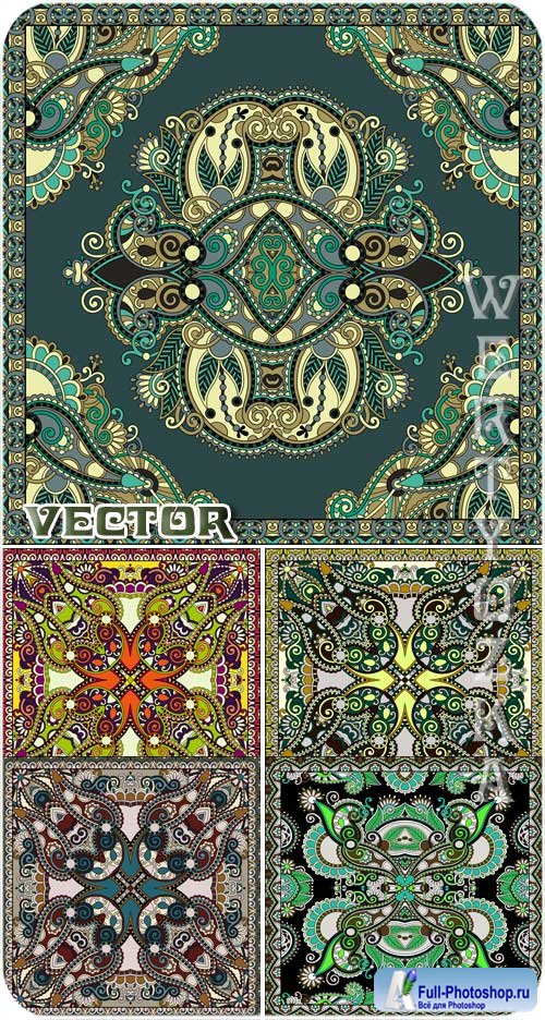    / Original floral patterns - vector