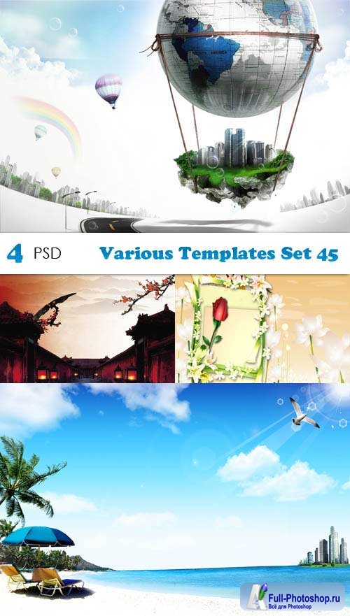 PSD  - Various Templates Set 45 