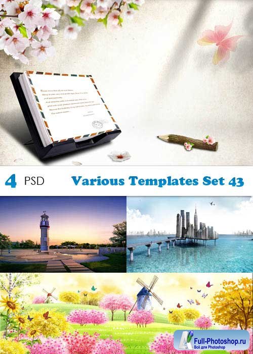 PSD  - Various Templates Set 43 