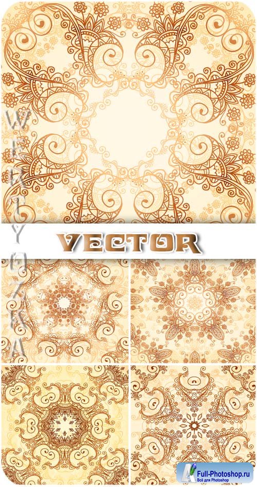    / Gentle gold pattern - vector clipart