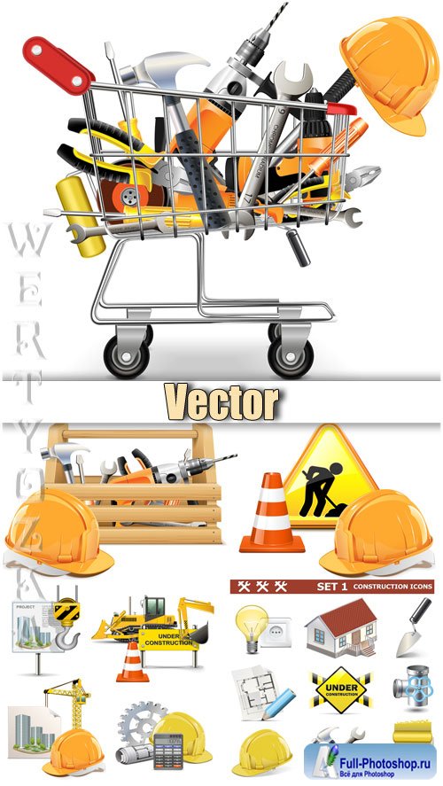     / Construction and repairs - vector