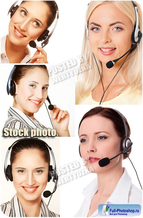  ,  / Work by the operator, the girls - Raster clipart