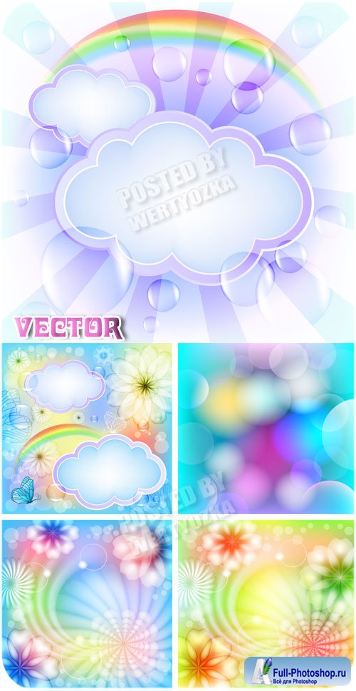    ,    / Vector background with flowers