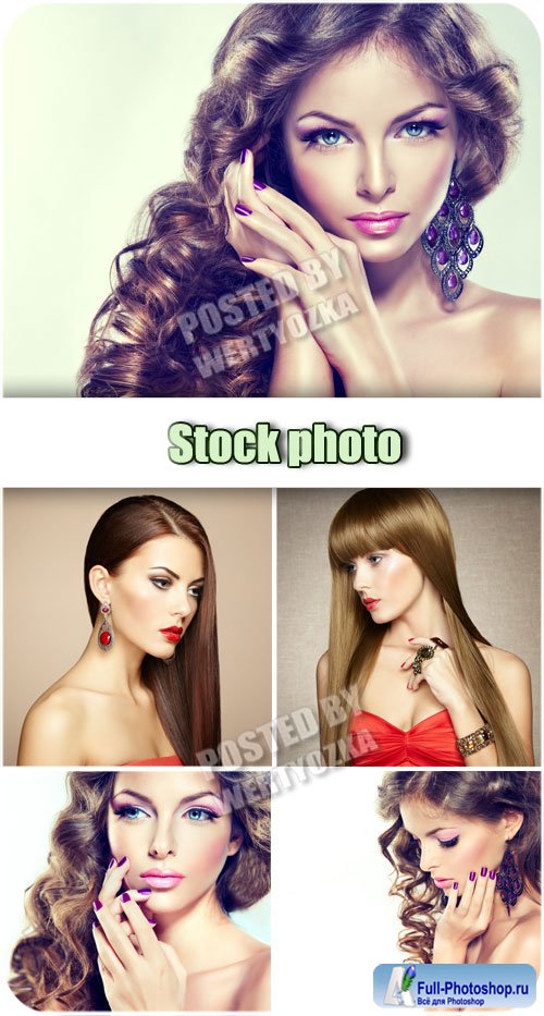    / Girl with beautiful make-up - stock photos