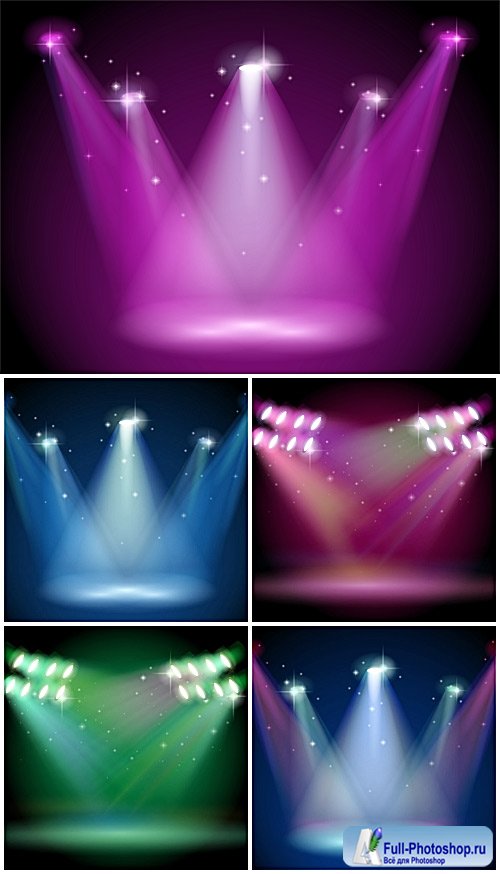  ,   / Lighting spotlights, vector backgrounds