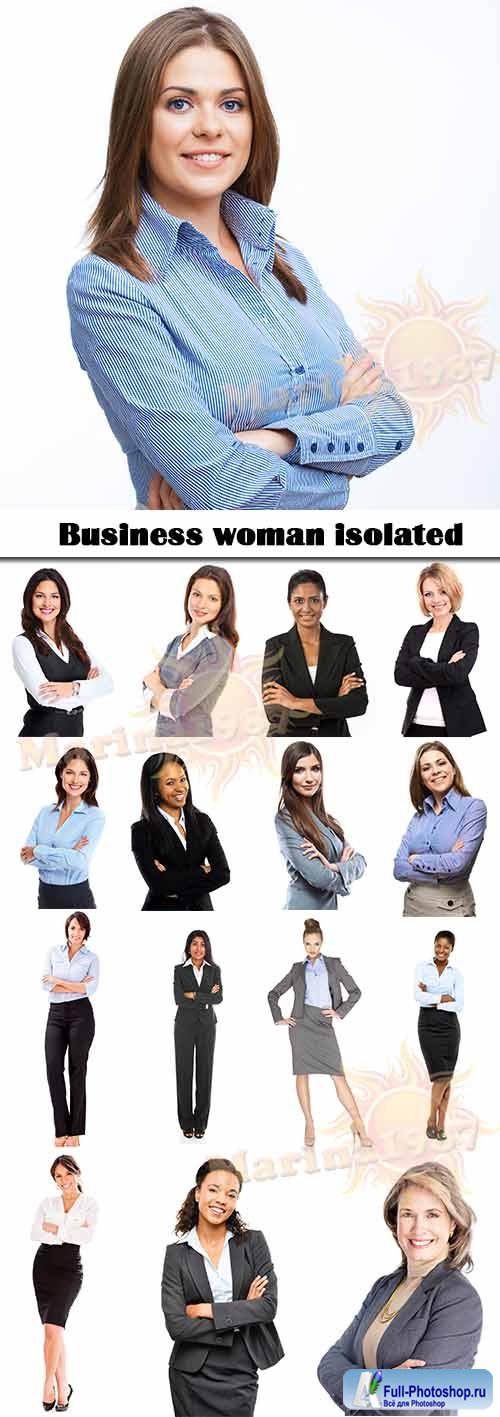 Business woman isolated