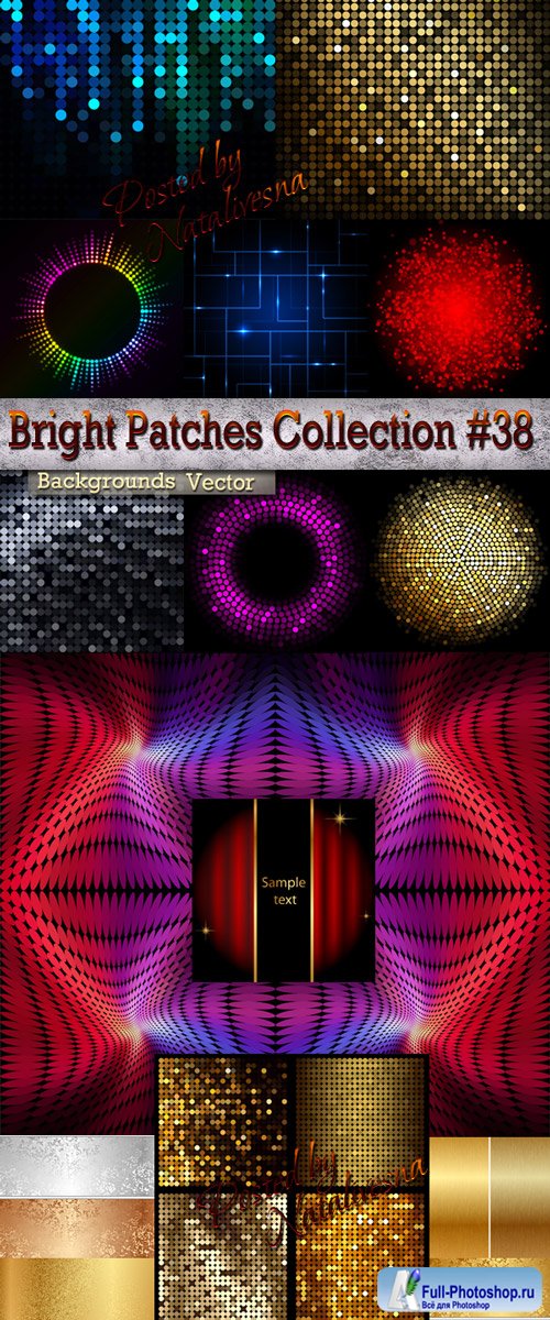 Bright Patches Collection Backgrounds in Vector # 38