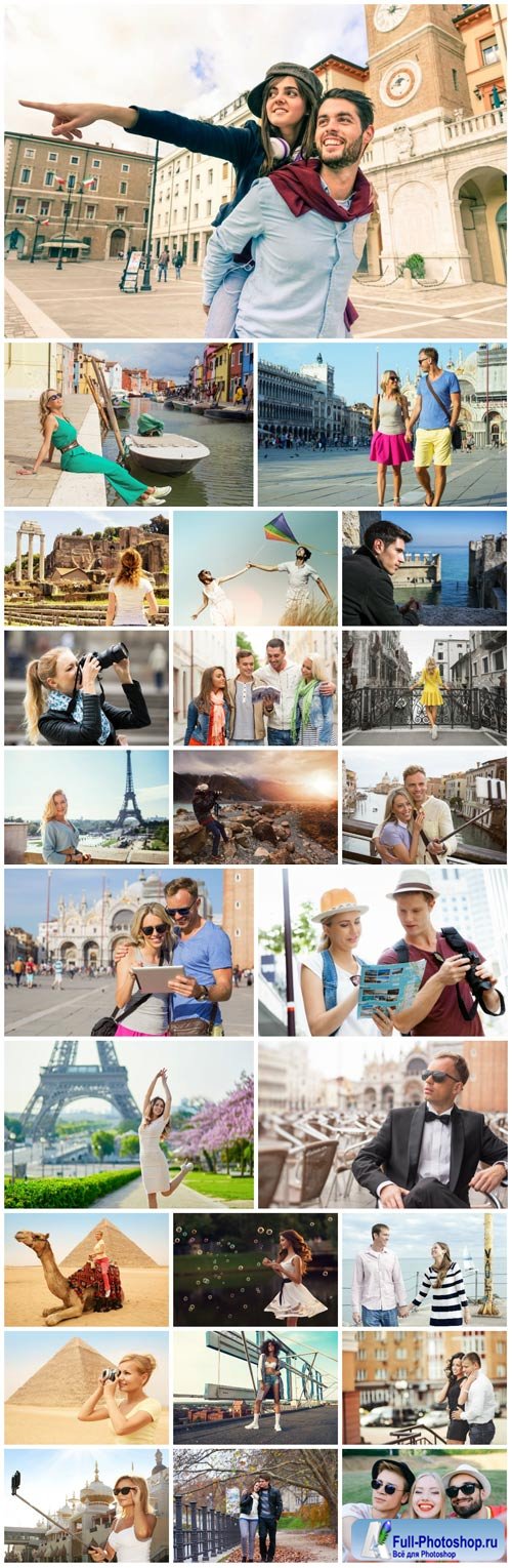 People, leisure, travel - Stock photo