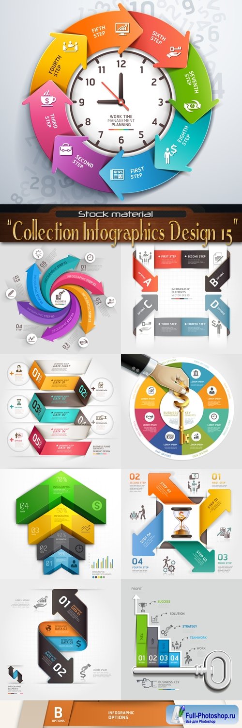 Collection Infographics Design Elements 15