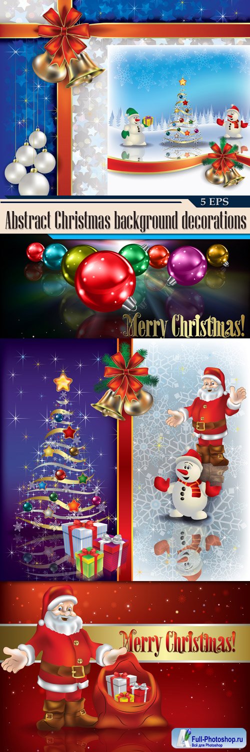 Abstract Christmas background decorations