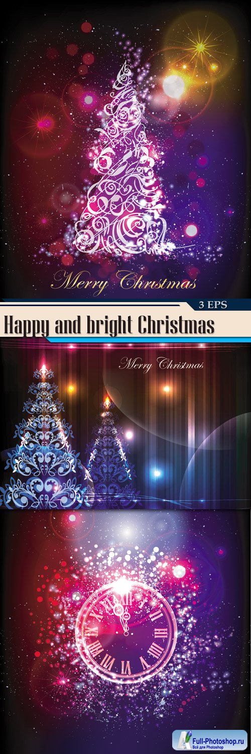 Happy and bright Christmas