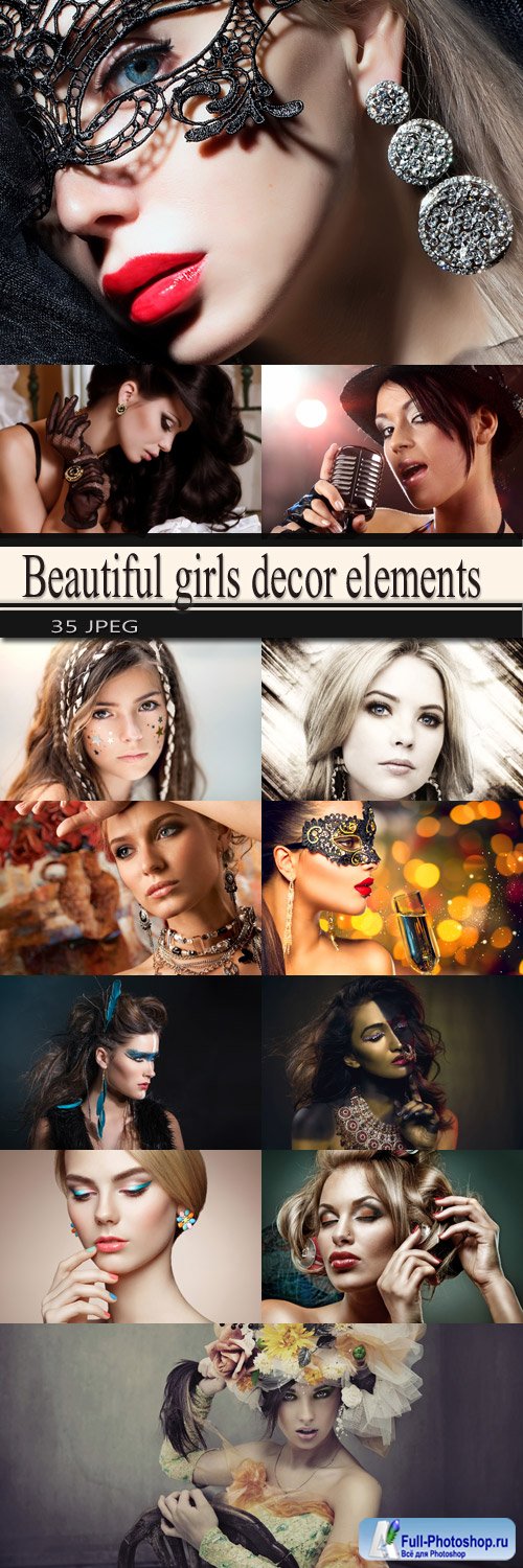 Beautiful girls decor elements