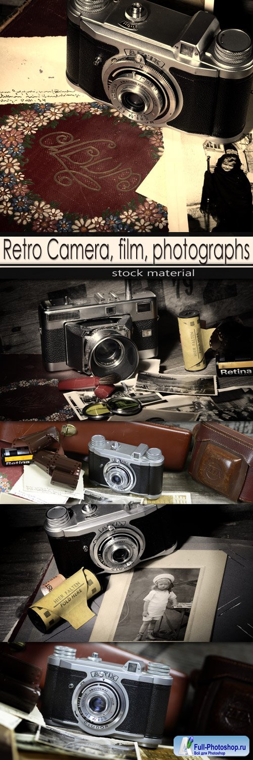 Retro Camera, film, photographs