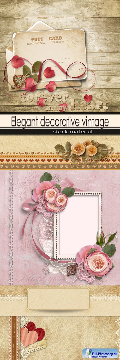 Elegant decorative vintage background