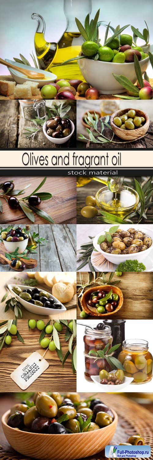 Olives and fragrant oil