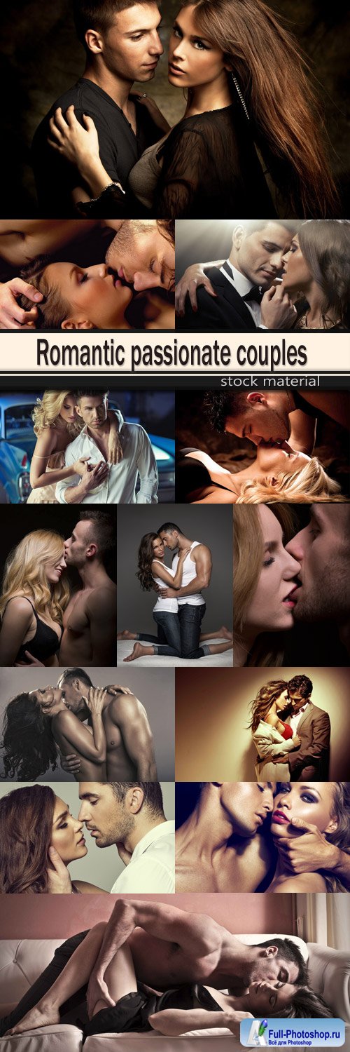 Romantic passionate couples
