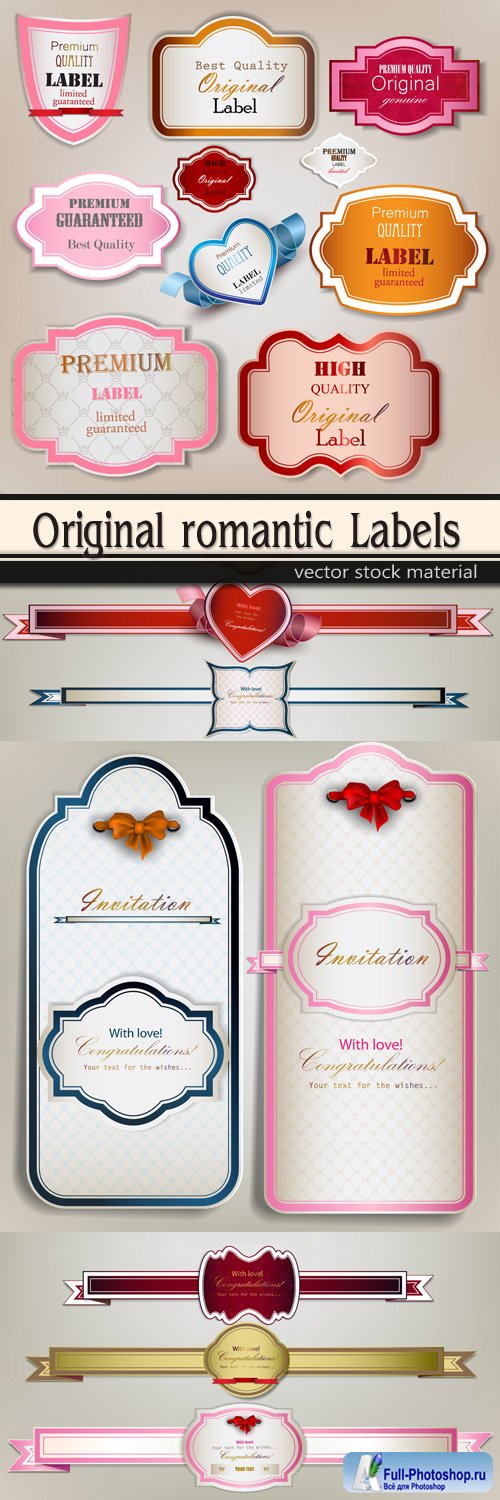 Original romantic Labels