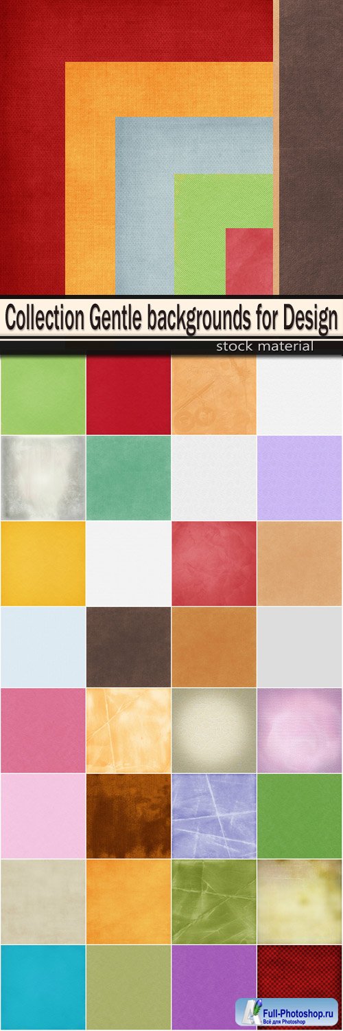 Collection Gentle backgrounds for Design