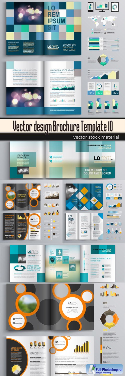 Vector design Brochure Template 10