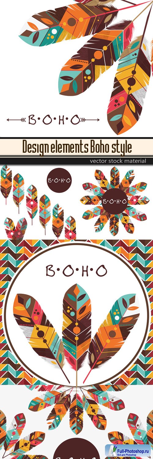 Design elements - Boho style