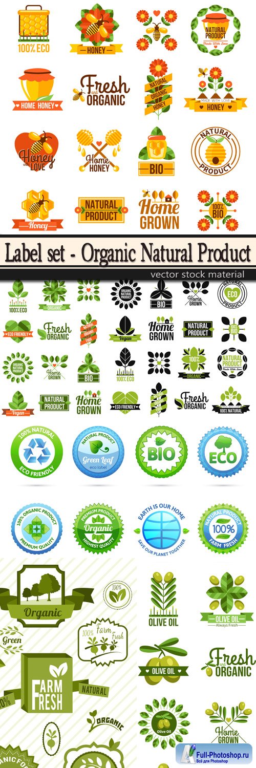 Label set - Organic Natural Product