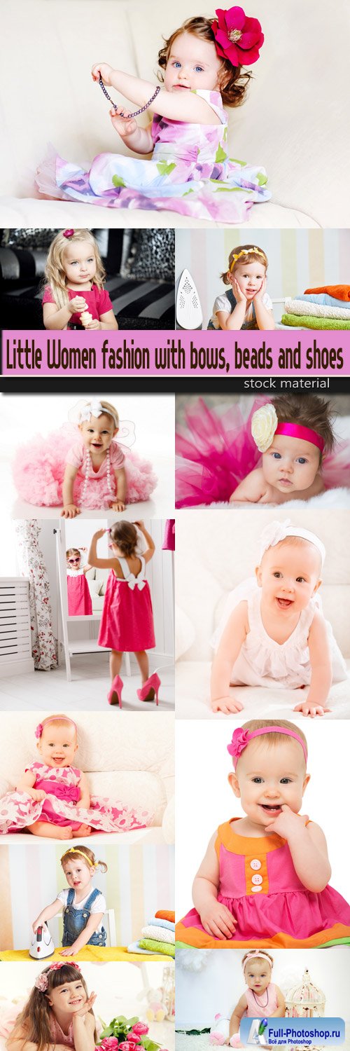 Little Women fashion with bows, beads and shoes