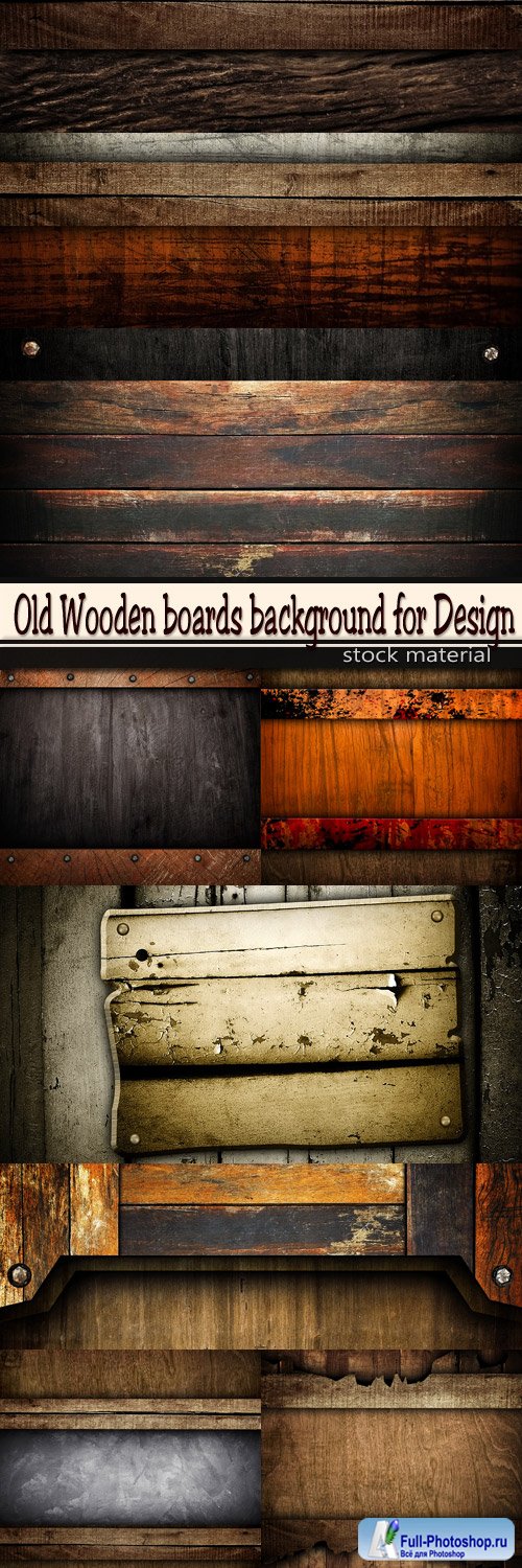 Old Wooden boards background for Design
