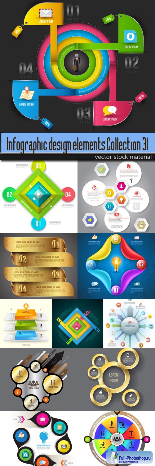Infographic design elements Collection 31