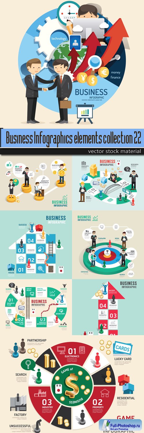 Business Infographics elements collection 22