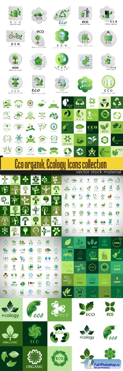 Eco organik, Ecology Icons collection