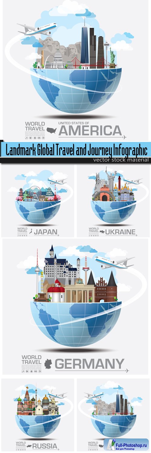 Landmark Global Travel and Journey Infographic