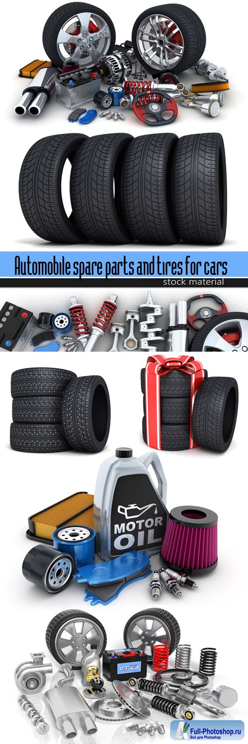 Automobile spare parts and tires for cars