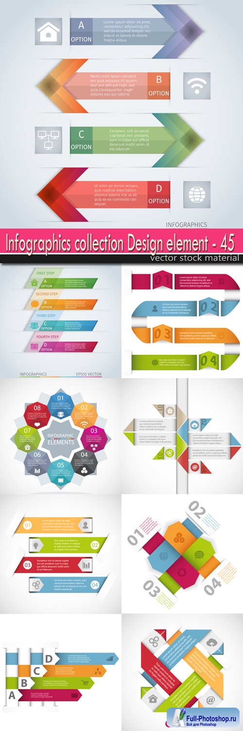 Infographics collection Design element 45