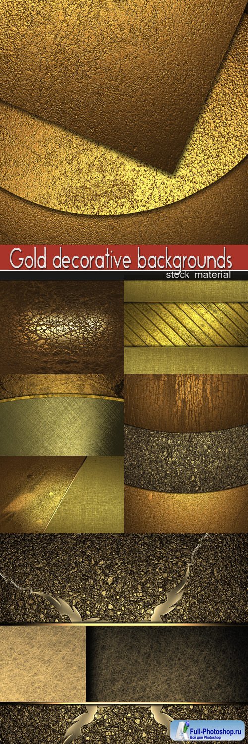 Gold decorative backgrounds