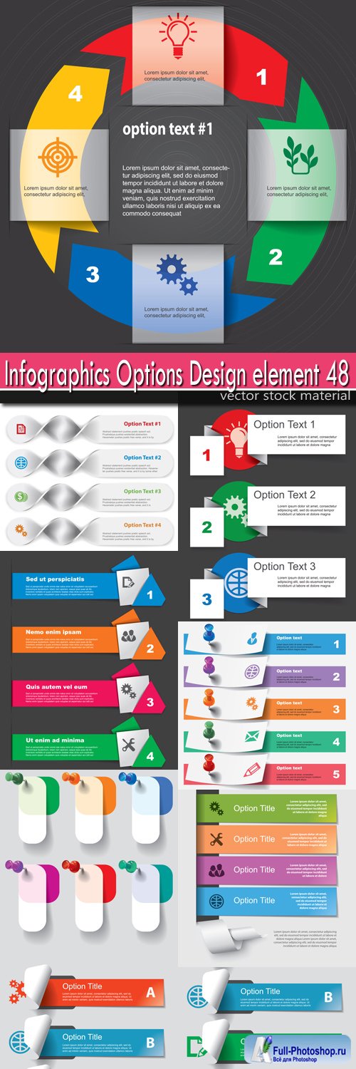 Infographics Options Design element 48