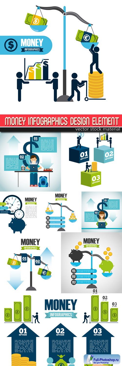 Money Infographics Design element