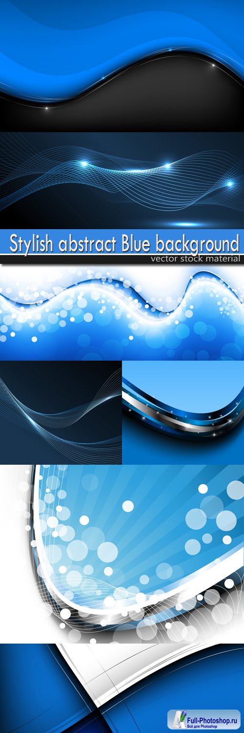 Stylish abstract Blue background