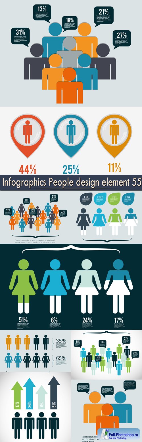 Infographics People design element 55