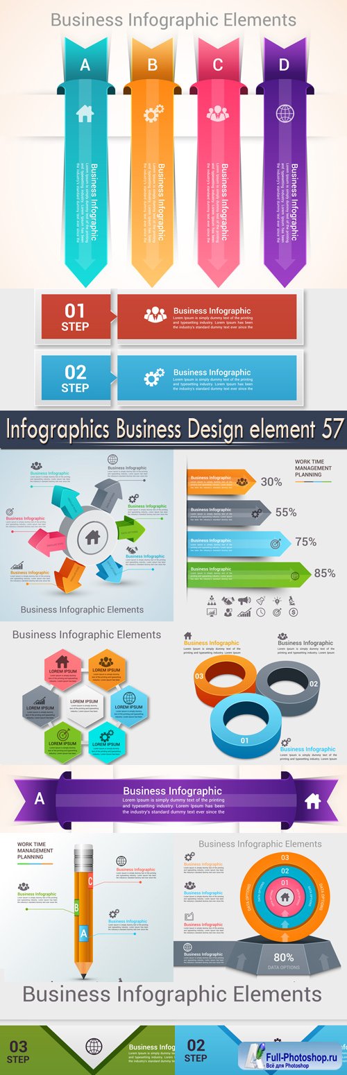 Infographics Business Design element 57