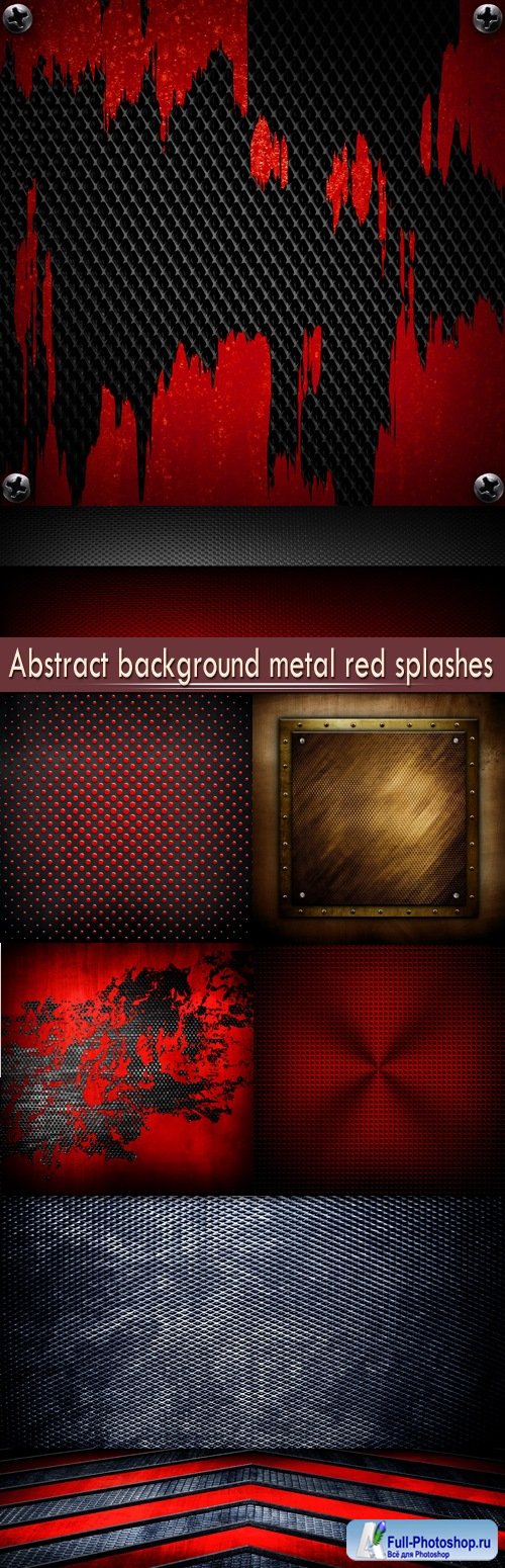 Abstract background metal red splashes