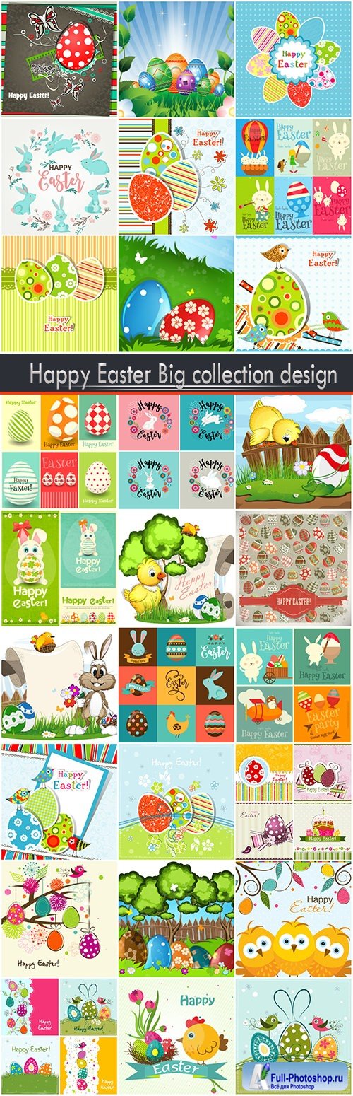 Happy Easter Big collection design