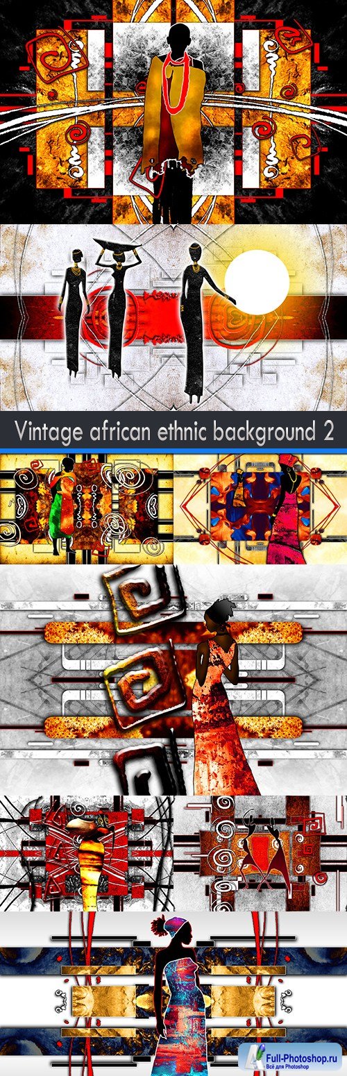 Vintage african ethnic background 2